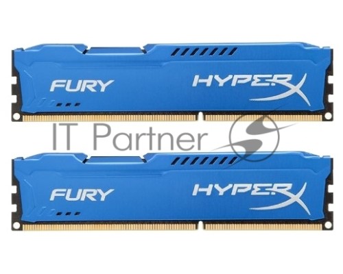 Модуль памяти Kingston DDR3 DIMM 8GB (PC3-15000) 1866MHz Kit (2 x 4GB)  HX318C10FK2/8 HyperX Fury Series CL10