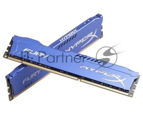 Модуль памяти Kingston DDR3 DIMM 8GB (PC3-15000) 1866MHz Kit (2 x 4GB)  HX318C10FK2/8 HyperX Fury Series CL10