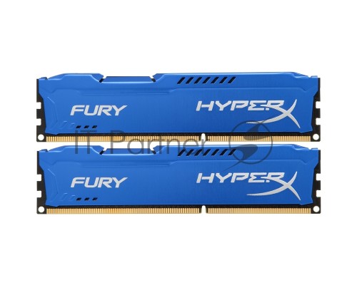 Модуль памяти Kingston DDR3 DIMM 8GB (PC3-15000) 1866MHz Kit (2 x 4GB)  HX318C10FK2/8 HyperX Fury Series CL10