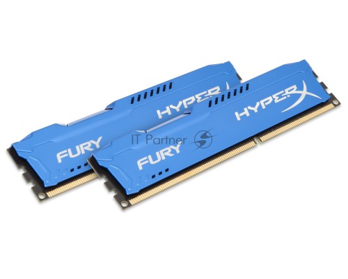 Модуль памяти Kingston DDR3 DIMM 8GB (PC3-15000) 1866MHz Kit (2 x 4GB)  HX318C10FK2/8 HyperX Fury Series CL10