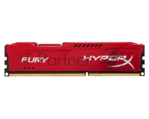 Модуль памяти Kingston DIMM DDR3 8GB (PC3-12800) 1600MHz Kit (2 x 4GB)  HX316C10FRK2/8 HyperX Fury Series CL10 Red