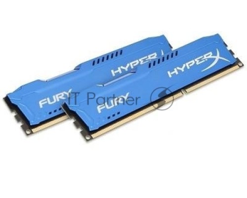Модуль памяти Kingston DIMM DDR3 8GB (PC3-12800) 1600MHz Kit (2 x 4GB)  HX316C10FK2/8 HyperX Fury Series CL10
