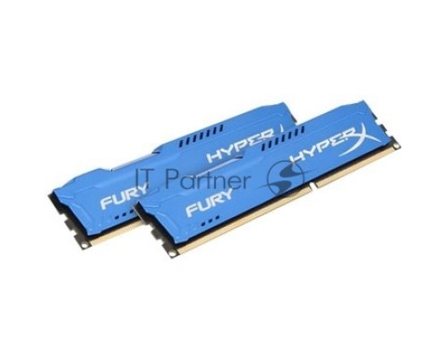 Модуль памяти Kingston DIMM DDR3 8GB (PC3-12800) 1600MHz Kit (2 x 4GB)  HX316C10FK2/8 HyperX Fury Series CL10