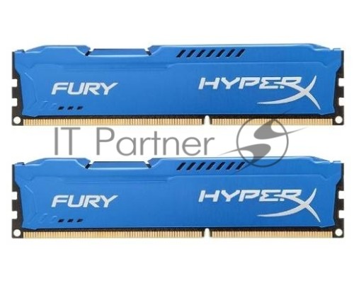 Модуль памяти Kingston DIMM DDR3 8GB (PC3-10600) 1333MHz Kit (2 x 4GB)  HX313C9FK2/8 HyperX FURY Blu Series CL9
