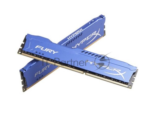 Модуль памяти Kingston DIMM DDR3 8GB (PC3-10600) 1333MHz Kit (2 x 4GB)  HX313C9FK2/8 HyperX FURY Blu Series CL9