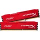 Модуль памяти Kingston DIMM DDR3 8GB (PC3-10600) 1333MHz Kit (2 x 4GB)  HX313C9FRK2/8 HyperX FURY Red Series CL9