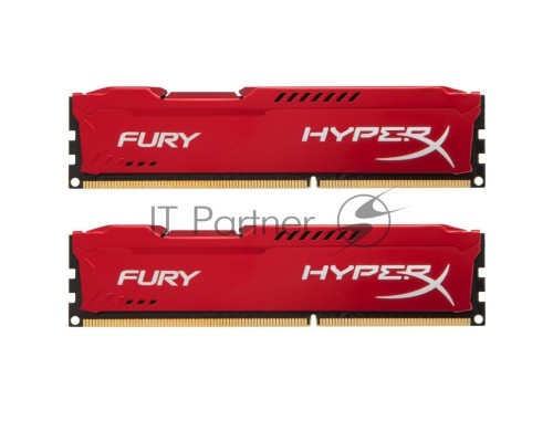 Модуль памяти Kingston DIMM DDR3 8GB (PC3-10600) 1333MHz Kit (2 x 4GB)  HX313C9FRK2/8 HyperX FURY Red Series CL9