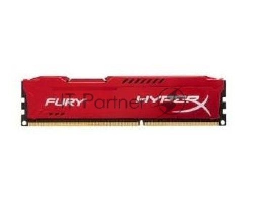 Модуль памяти Kingston DIMM DDR3 8GB (PC3-12800) 1600MHz HX316C10FR/8  HyperX Fury Red Series CL10