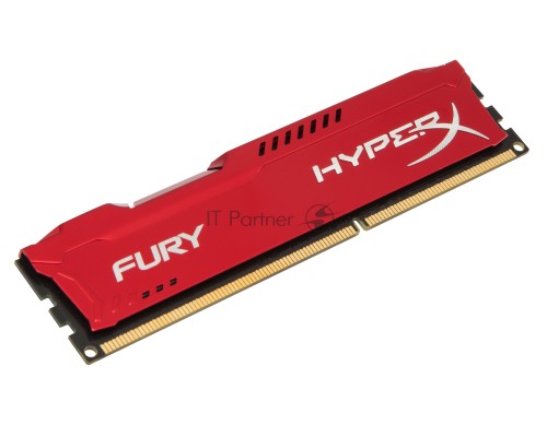 Модуль памяти Kingston DIMM DDR3 8GB (PC3-12800) 1600MHz HX316C10FR/8  HyperX Fury Red Series CL10