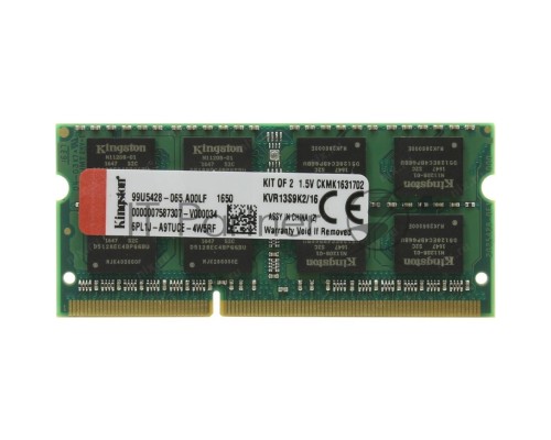 Модуль памяти Kingston SO-DIMM DDR3 16GB 1333MHz  Non-ECC CL9  (Kit of 2)