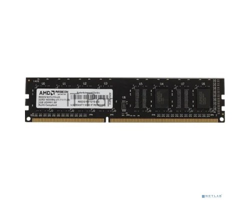 Оперативная память AMD DIMM DDR3 2Gb 1600MHz R532G1601U1S-UO OEM PC3-12800 CL9 240-pin 1.5В