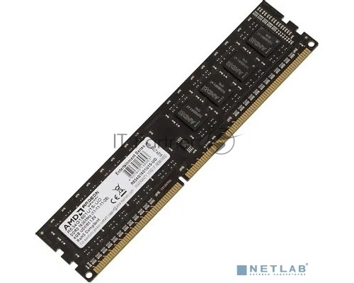Оперативная память AMD DIMM DDR3 4GB (PC3-12800) 1600MHz R534G1601U1S-UO OEM