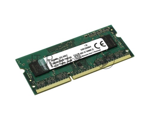 Модуль памяти Kingston SO-DIMM DDR3 4Gb 1333MHz  KVR13S9S8/4 RTL PC3-10600 CL9  204-pin 1.5В