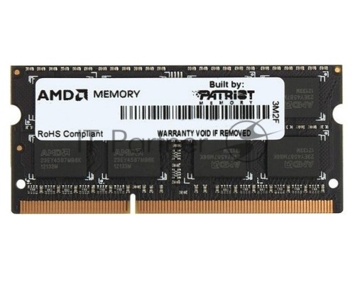 Память AMD 2Gb DDR3 1333MHz SO-DIMM R332G1339S1S-UO/2S-UO OEM PC3-10600 CL9  204-pin 1.5В