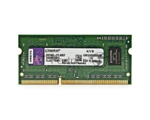 Модуль памяти Kingston SO-DIMM DDR3 2Gb 1333MHz Kingston KVR13S9S6/2 RTL PC3-10600 CL9  204-pin 1.5В