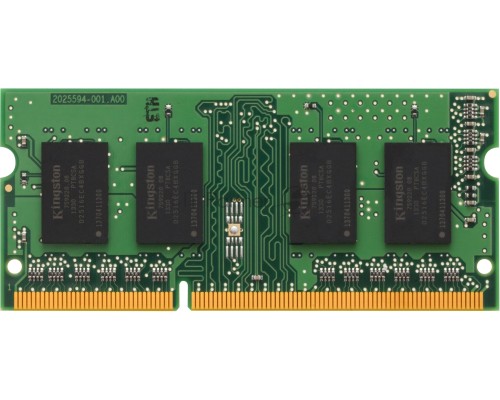 Модуль памяти Kingston SO-DIMM DDR3 2Gb 1333MHz Kingston KVR13S9S6/2 RTL PC3-10600 CL9  204-pin 1.5В