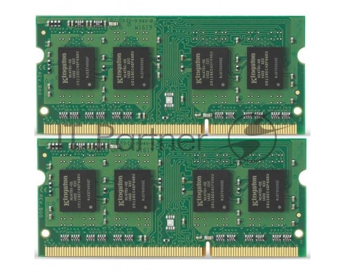 Модуль памяти Kingston SO-DIMM DDR3 8GB 1333MHz  Non-ECC CL9  SR x8 (Kit of 2)