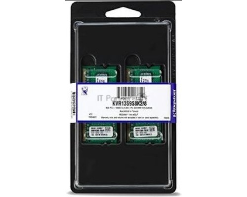 Модуль памяти Kingston SO-DIMM DDR3 8GB 1333MHz  Non-ECC CL9  SR x8 (Kit of 2)
