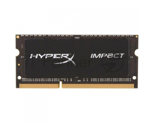 Модуль памяти Kingston DDR3 SODIMM 4GB HX316LS9IB/4 {PC3-12800, 1600MHz, 1.35V, HyperX Impact Black Series}