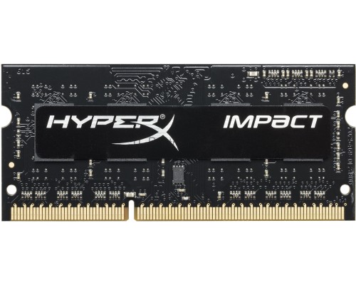 Модуль памяти Kingston DDR3 SODIMM 4GB HX316LS9IB/4 {PC3-12800, 1600MHz, 1.35V, HyperX Impact Black Series}