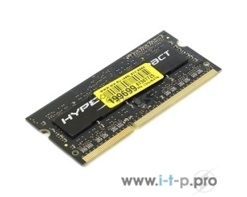 Модуль памяти Kingston DDR3 SODIMM 4GB HX316LS9IB/4 {PC3-12800, 1600MHz, 1.35V, HyperX Impact Black Series}
