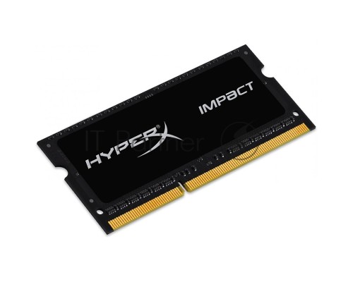 Модуль памяти Kingston DDR3 SODIMM 4GB HX316LS9IB/4 {PC3-12800, 1600MHz, 1.35V, HyperX Impact Black Series}