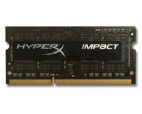 Модуль памяти Kingston DDR3 SODIMM 8GB Kit 2x4Gb HX316LS9IBK2/8 {PC3-12800, 1600MHz, 1.35V, HyperX Impact Black Series}