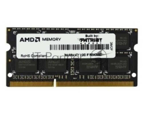 Оперативная память AMD 4Gb DDR3 1600MHz SO-DIMM R534G1601S1S-UO OEM PC3-12800 CL11  204-pin 1.5В