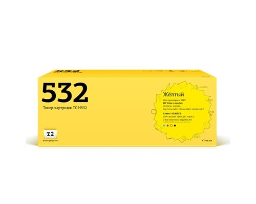 [Расходные материалы] T2 CC532A Картридж  (TC-H532) для CP2025n/CP2025dn/CM2320n MFP/CM2320nf MFP, желтый,с чипом