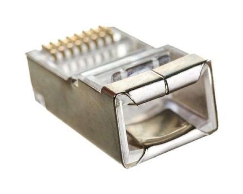 [Коннектор] Cablexpert коннектор кат 5, экранированный RJ45 FTP8P8C, 100 шт. в уп. (PLUG5SP)