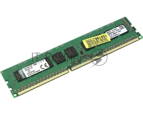 Модуль памяти Kingston DDR3 DIMM 8GB KVR16LE11/8 {PC3-12800, 1600MHz, ECC, CL11, 1.35V, w/TS}