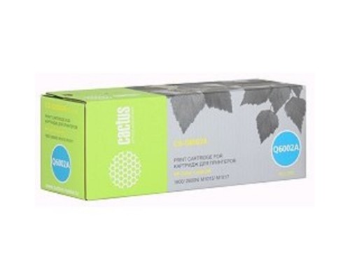 [расходные материалы] CACTUS Q6002A Картридж (CS-Q6002A) для Color LaserJet 1600/2600N/M1015/M1017, желтый, 