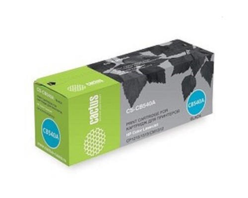[расходные материалы] CACTUS CB540A Картридж (CS-CB540A) для принтеров Color LaserJet CP1215/1515/CM1312, чёрный