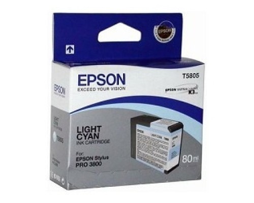[Расходные материалы] EPSON C13T580500 Картридж голубой для I/C Stylus Pro 3800 (Light Cyan) 80 мл. 