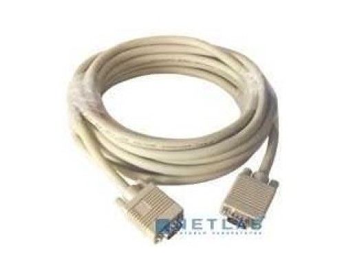 [кабели] Gembird/Cablexpert CC-PPVGA-5M, Кабель VGA Premium ,  15M/15M,5.0м,  серый, тройной экран, феррит.кольца 