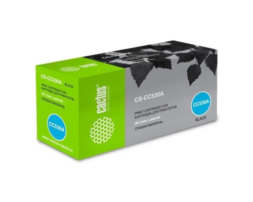 [расходные материалы] CACTUS  CS-CC530A Картридж  для Laser Jet CP2025/CM2320mfp, черный (восстан)