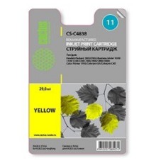 Cactus C4838 Картридж №11 для HP BIJ 1000/1100/1200/2200/2300/2600/2800, желтый