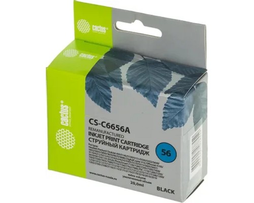 [расходные материалы] C6656A_CACTUS Картридж (CS-C6656A) №56 (черный) для DeskJet 450/5145/5150/5151/5550/5552