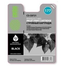 Cactus C8721 Картридж струйный Cactus CS-C8721 №177 черный для №177 HP PhotoSmart 3213/3313/8253/C5183/C6183 (34ml)
