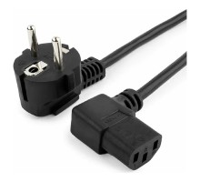 Кабель питания Cablexpert Schuko-C13, VDE, 3х0.75мм2, 10А, угл.разъем, с заземлением, 1.8м, черный [PC-186A-VDE]
