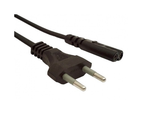 [кабели] Кабель питания аудио/видео Gembird 1.8м, 2-pin, VDE, черный, пакет [PC-184/2-1.8M]   