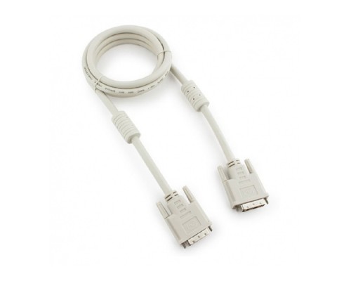 [кабели] Кабель DVI-D single link Gembird, 1.8м, 19M/19M, экран, феррит.кольца, пакет [CC-DVI-6C] 