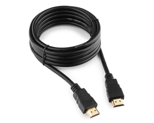 [кабели] Кабель HDMI Cablexpert 19M/19M, v2.0, медь, позол.контакты, экран, 3м, черный, пакет [CC-HDMI4-10]