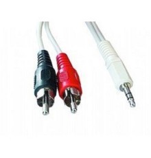 Кабель аудио Gembird, джек3.5 / 2xRCA, 5.0м [CCA-458-5M]
