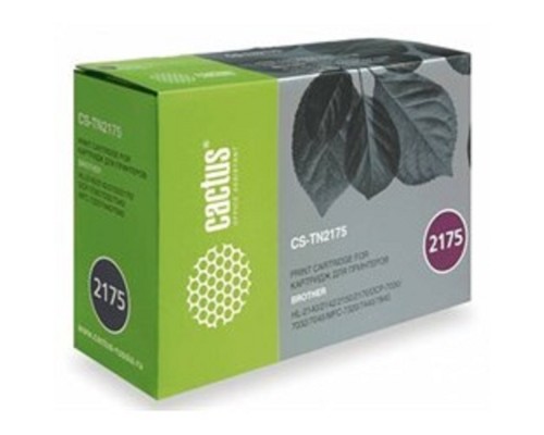 [расходные материалы] CACTUS TN-2175 Картридж (CS-TN2175S) для HL-2140/2150/2170,DCP-7030/7045,MFC-7320/7440/7840,черный  