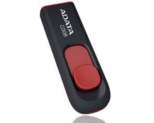 [Носитель информации] A-DATA Flash Drive 16Gb С008 AC008-16G-RKD {USB2.0, Black-Red}