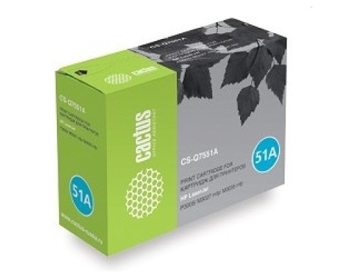 [расходные материалы] CACTUS Q7551A Картридж (CS-Q7551A) для LJ P3005/M3027mfp/M3035mfp (6500 стр.)