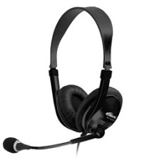 RITMIX RH-533USB, Black {Гарнитура. 40 мм, 20-20000 Гц, 32 Ом, 105 дБ, конденсаторный всенаправленный микрофон, 2,2 кОм, 58 дБ ± 3 дБ, пластик}