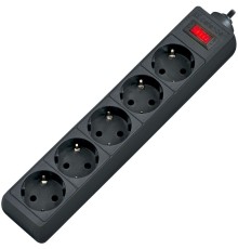 Defender Фильтр ES, 3.0м Коробка 5 розеток, черный [99485]