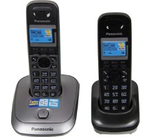 Panasonic KX-TG2512RU1 {Доп трубка в комплекте, АОН, Caller ID, спикерфон, полифония}